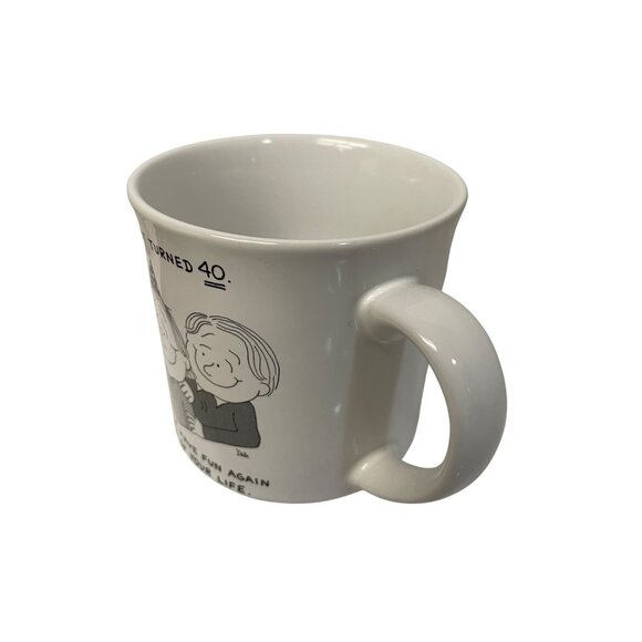 40th Birthday Celebration Coffee Mug With Humorous Cartoon & Text - Picture 4 of 10